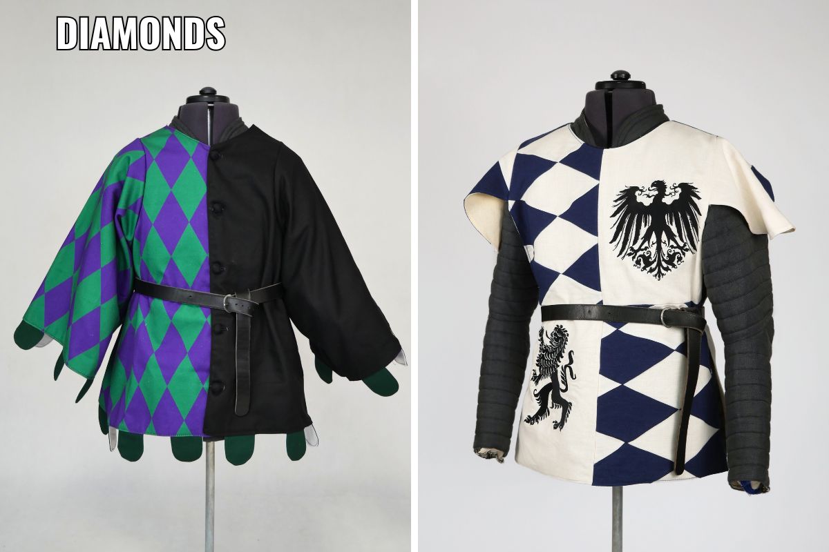 MEDIEVAL TABARDS DIAMONDS